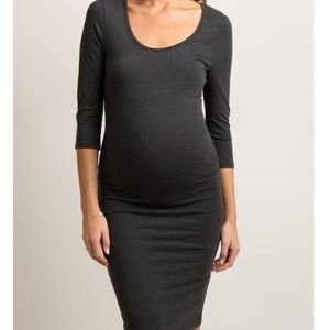 REDUCED PRICE Pinkblush Maternity midi black dress